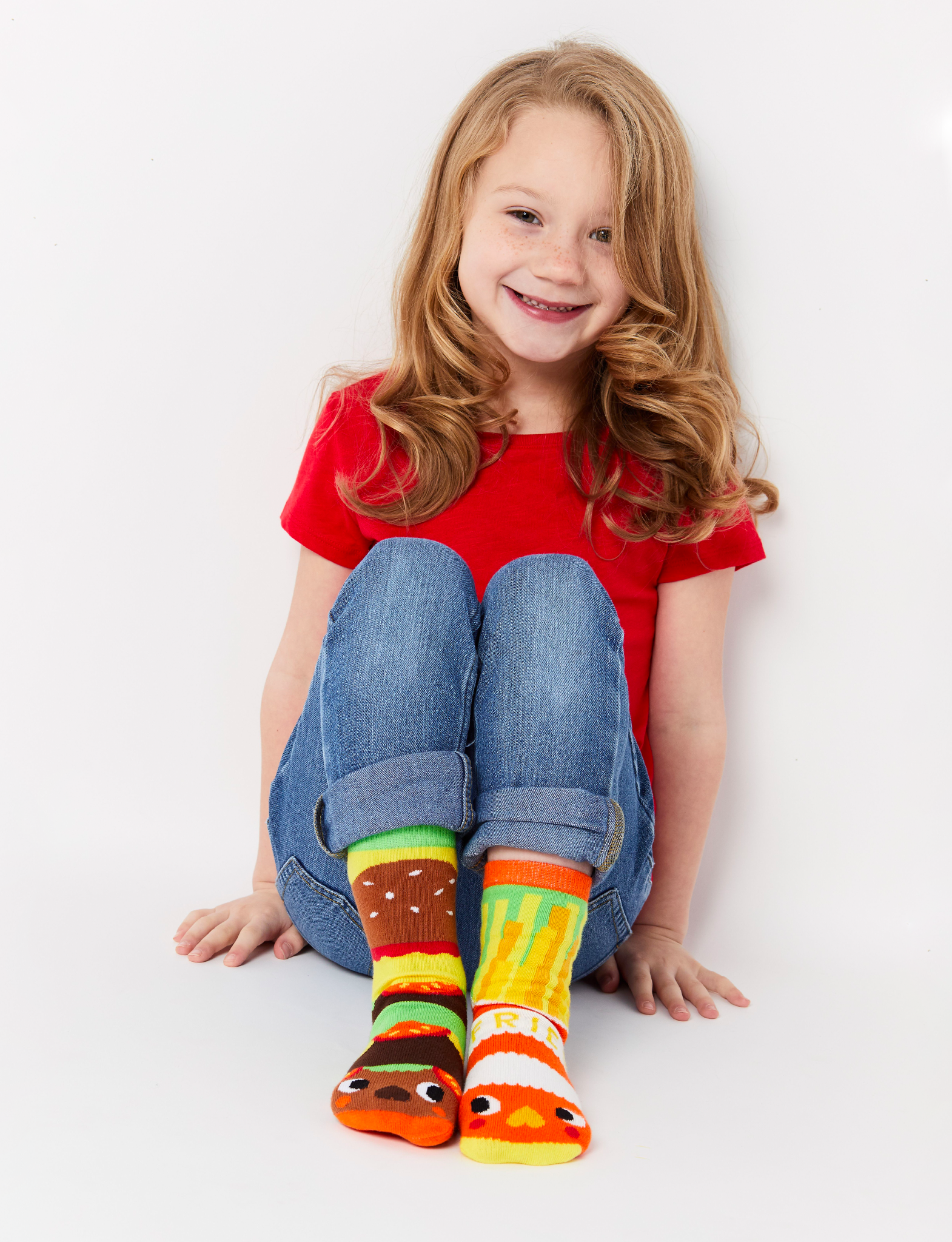 BURGER & FRIES DAD-and-ME MATCHY MISMATCHY SOCKS SET Pals Socks   