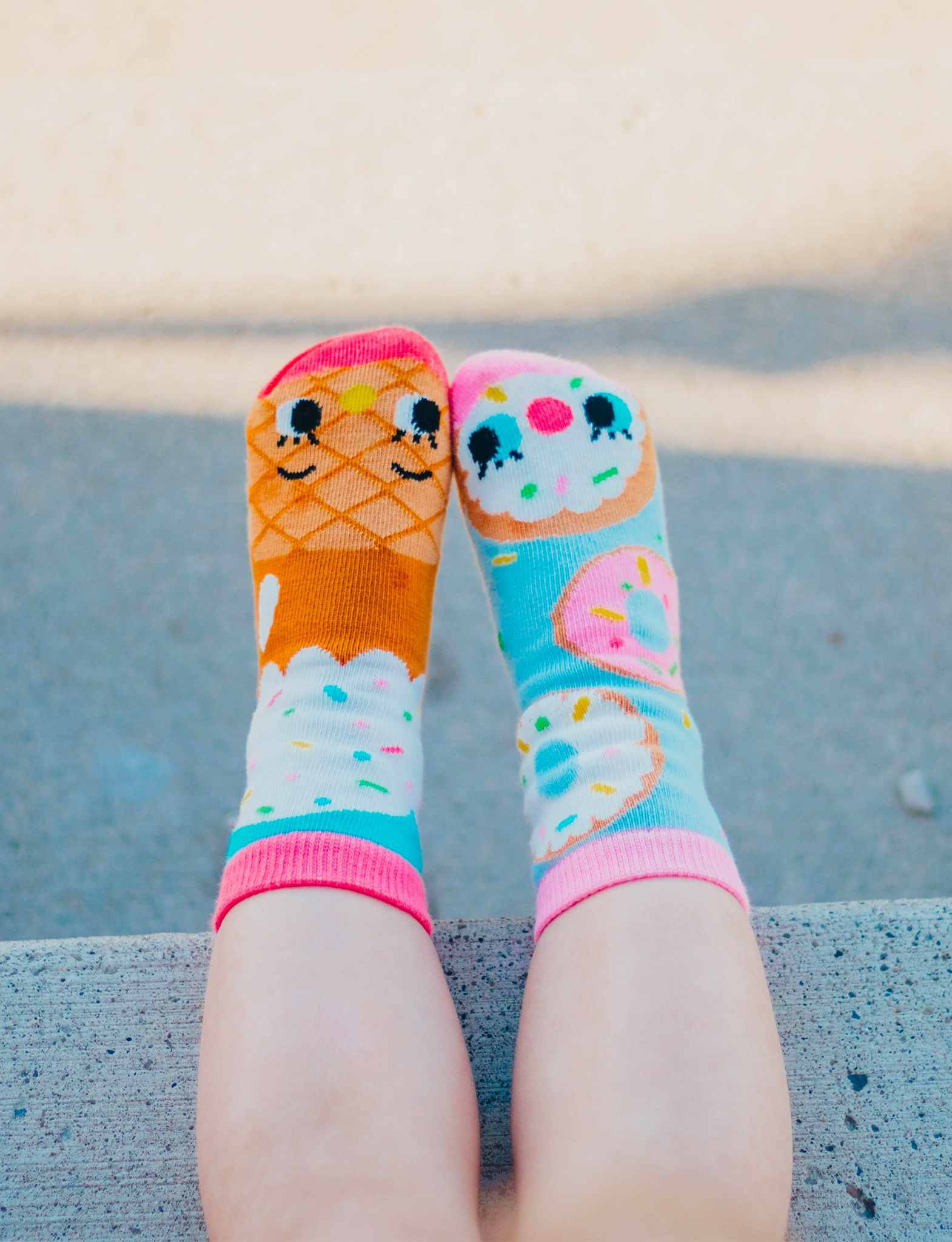 DONUT & ICE CREAM MATCHY MISMATCHY SOCKS SET Pals Socks   