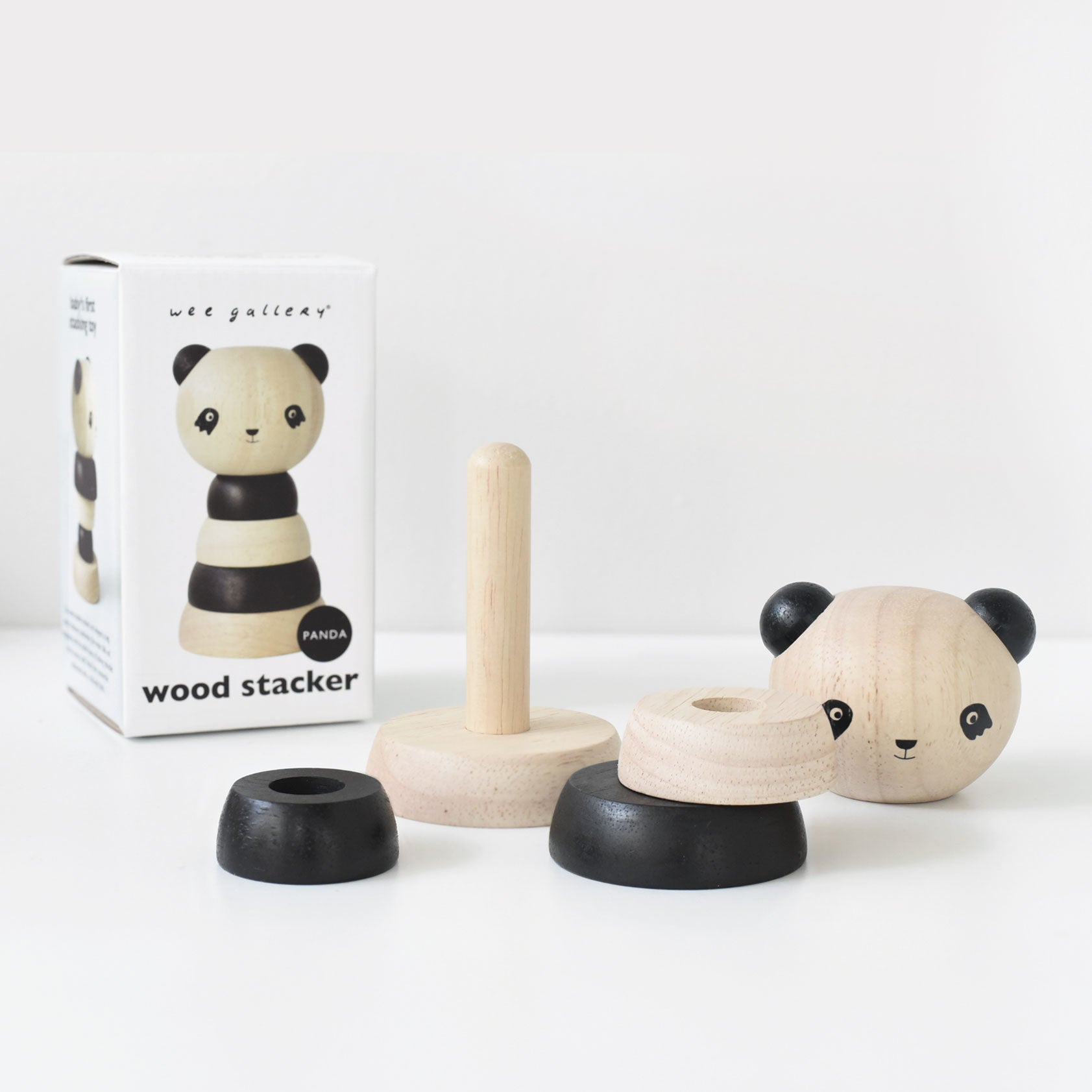 Wood Stacker - Panda Wee Gallery   