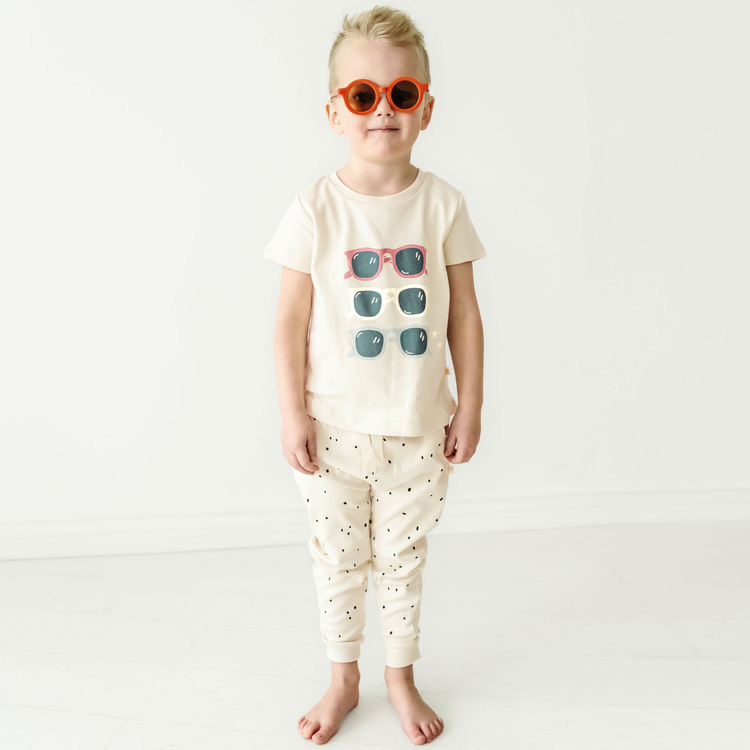 Organic Baby Toddler Harem Pants - Pixie Dots Makemake Organics   