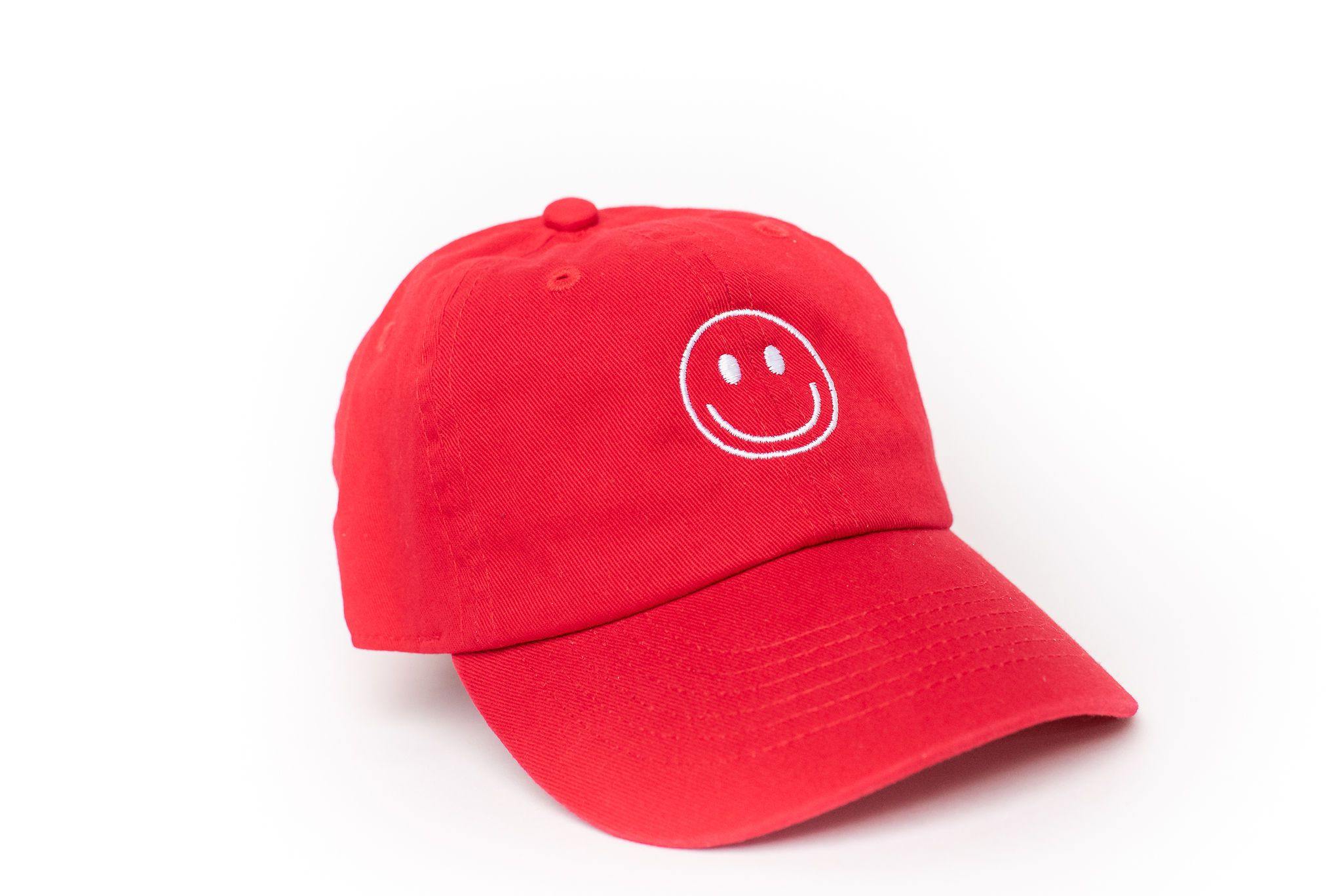 Red Smiley Face Hat Rey to Z   