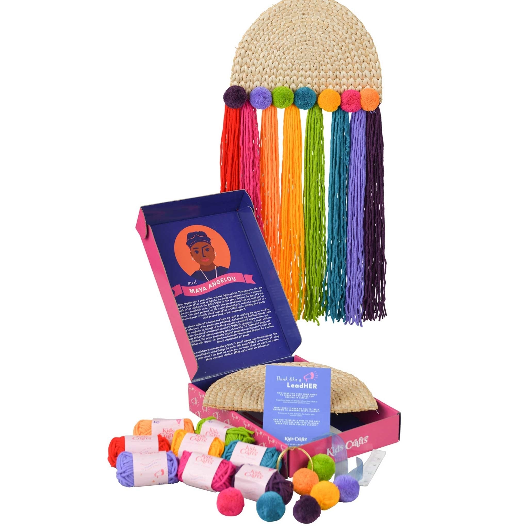 Maya Rainbow Yarn Craft Kids Crafts   