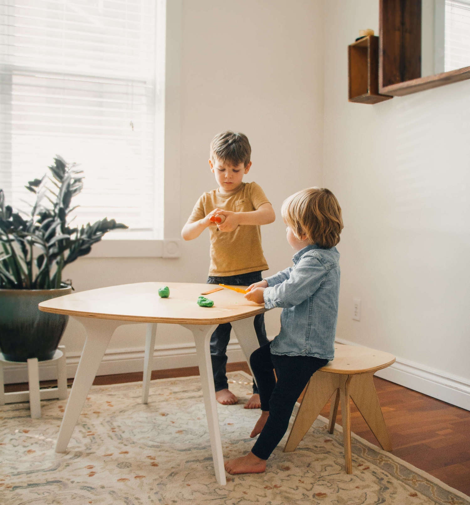 All Circles Table - Modern Kids Play Table All Circles   