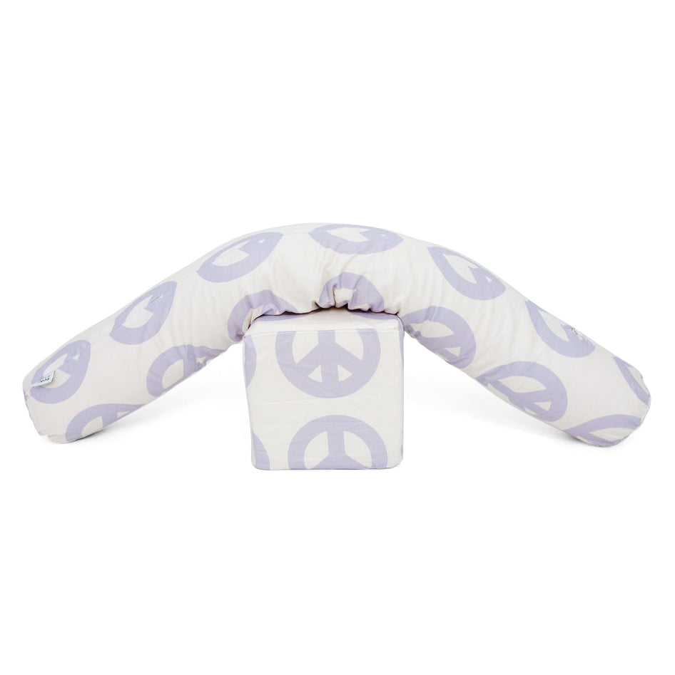 Cream Peace Sign Support Pillow Toki Mats   