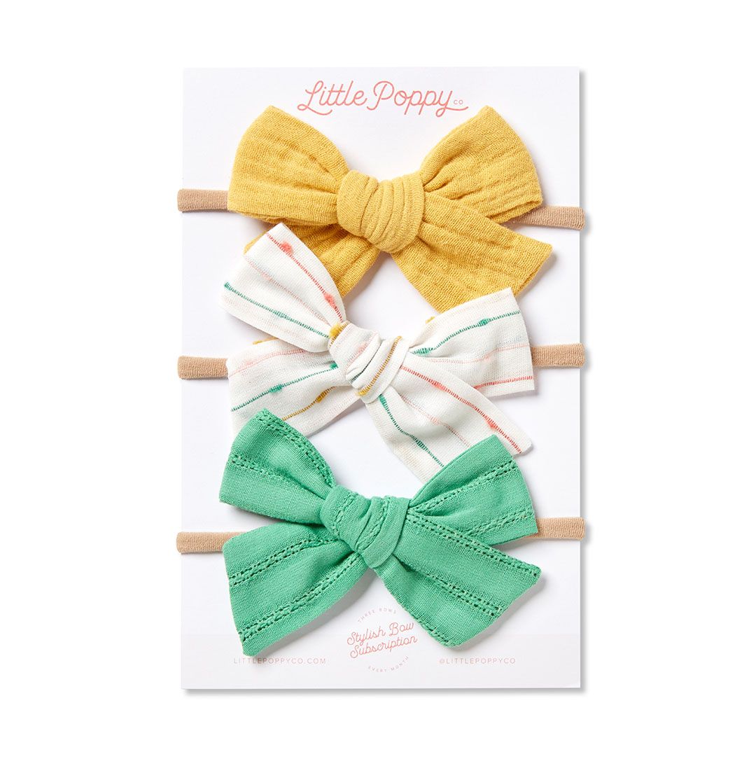 The Lou Headband Bow Set Little Poppy Co. Original  