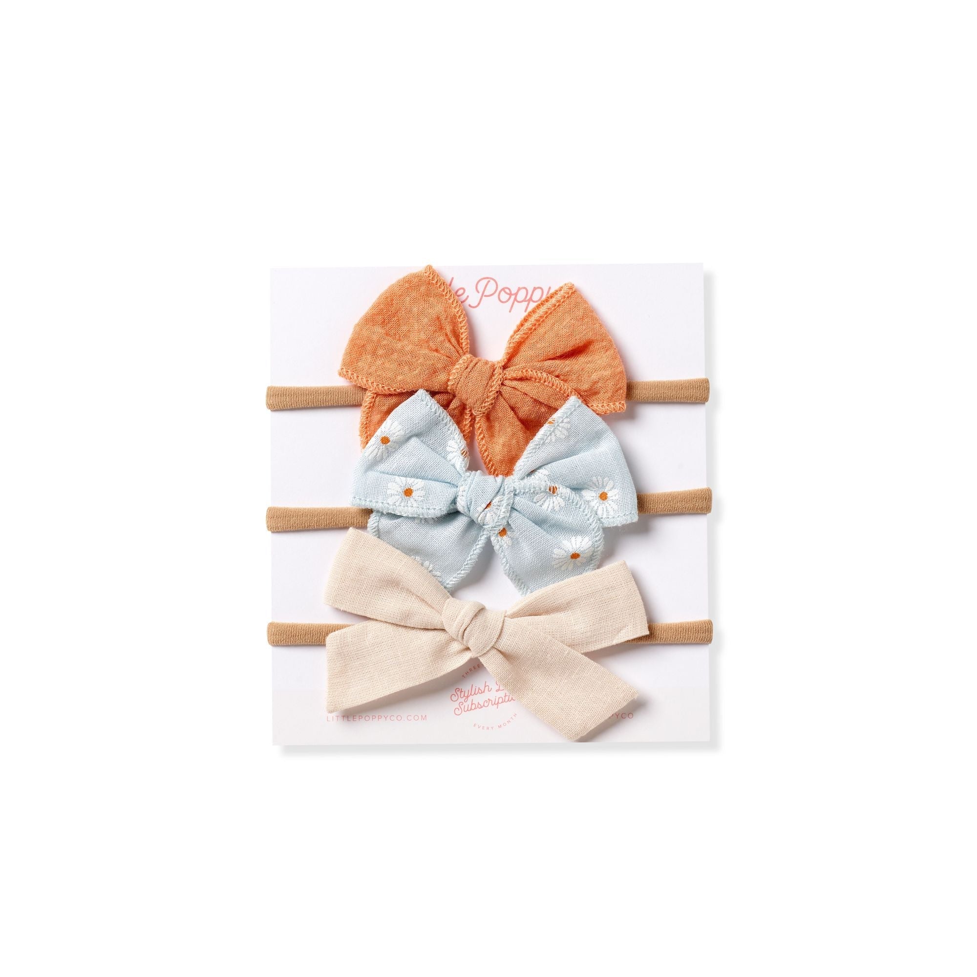 The Daisy Headband Bow Set Little Poppy Co. Mini  