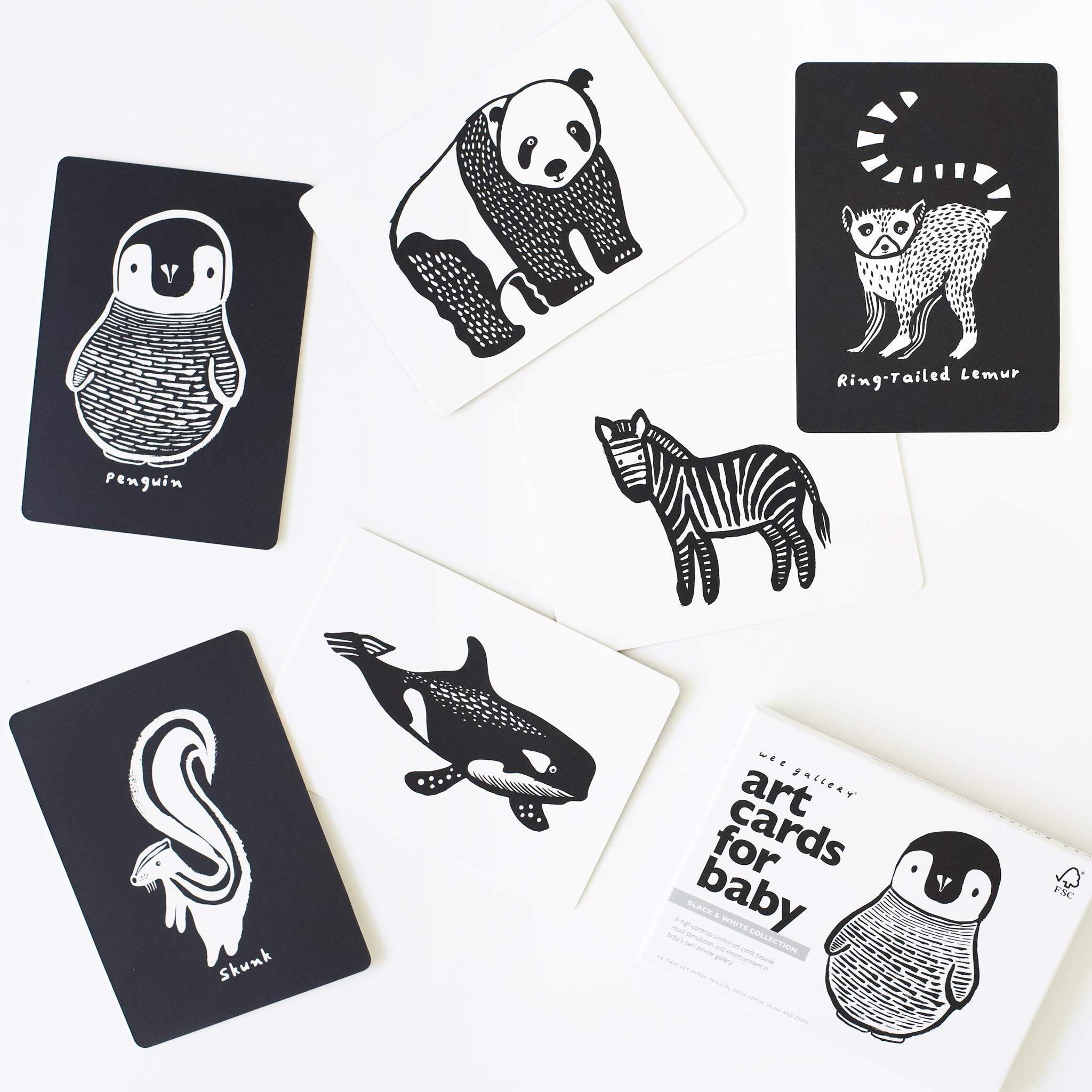 Art Cards for Baby - Black and White Collection Wee Gallery   