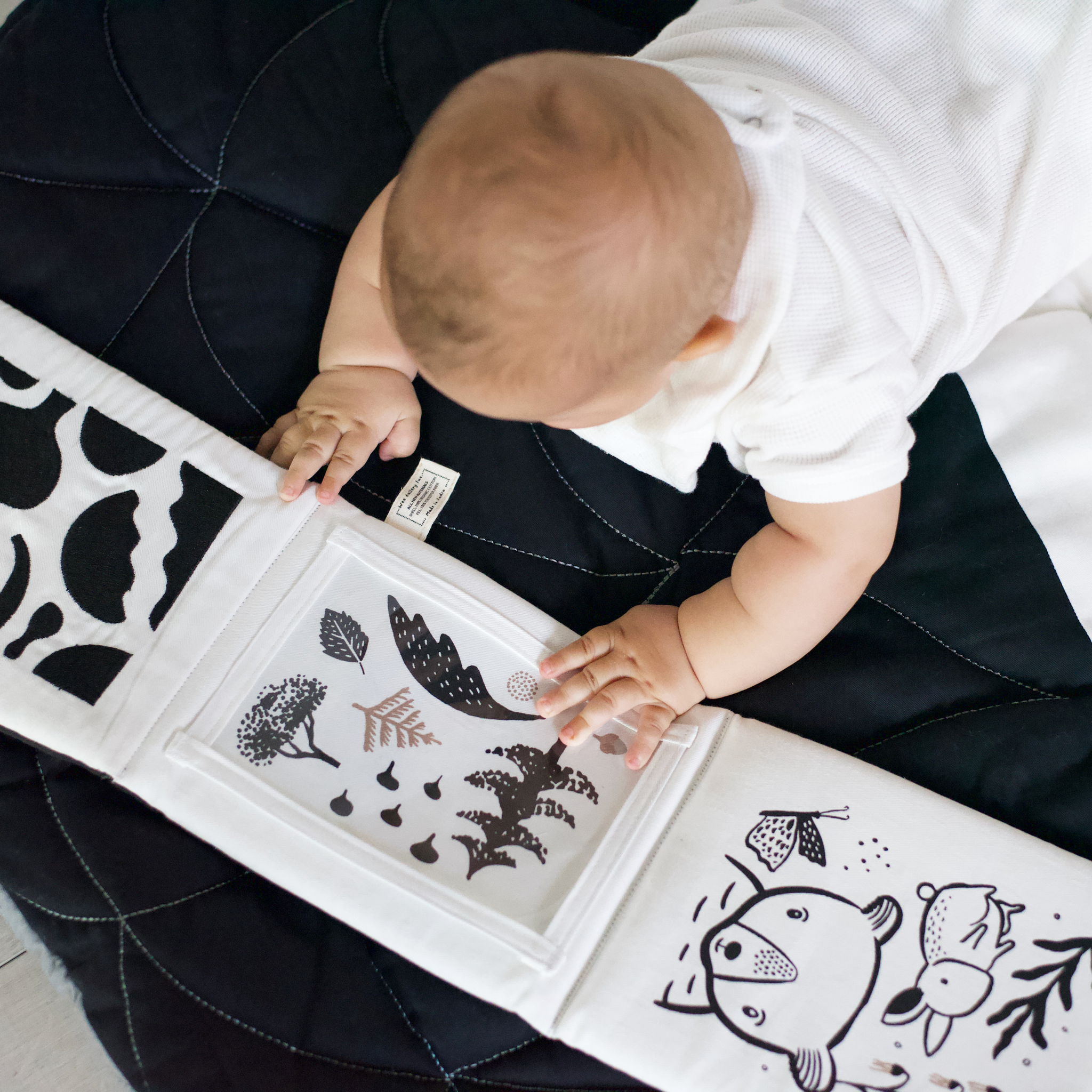 Newborn Baby Gift Set - Black + White Wee Gallery   