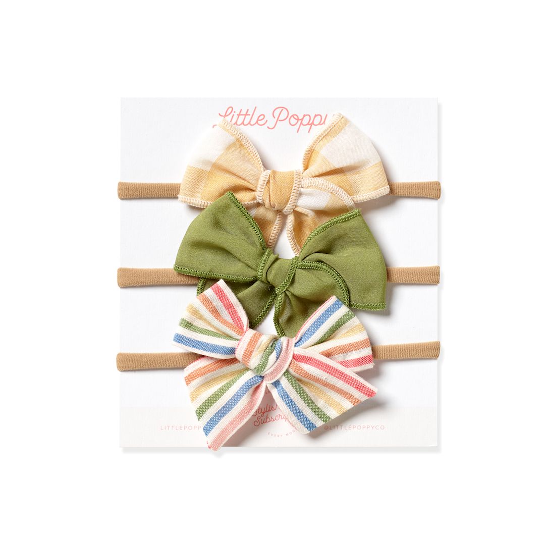 The Lucky Headband Bow Set Little Poppy Co. Mini  