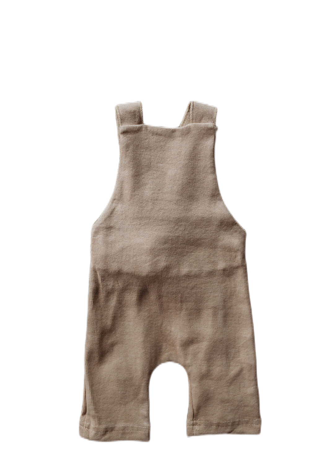 Organic Cotton Ribbed Knit Overall in "Wheat" Chubby Lamb   