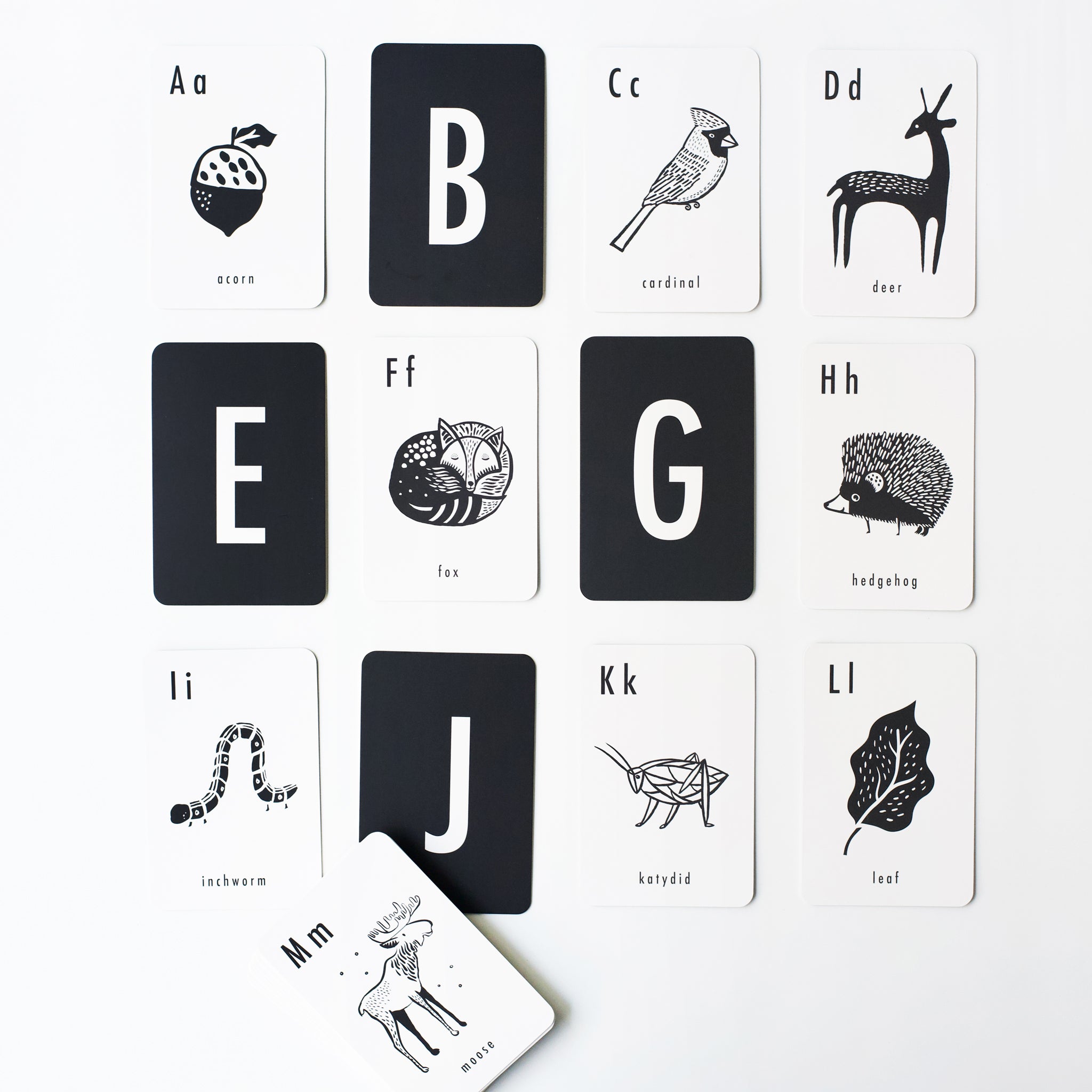 Woodland Alphabet Cards Wee Gallery   