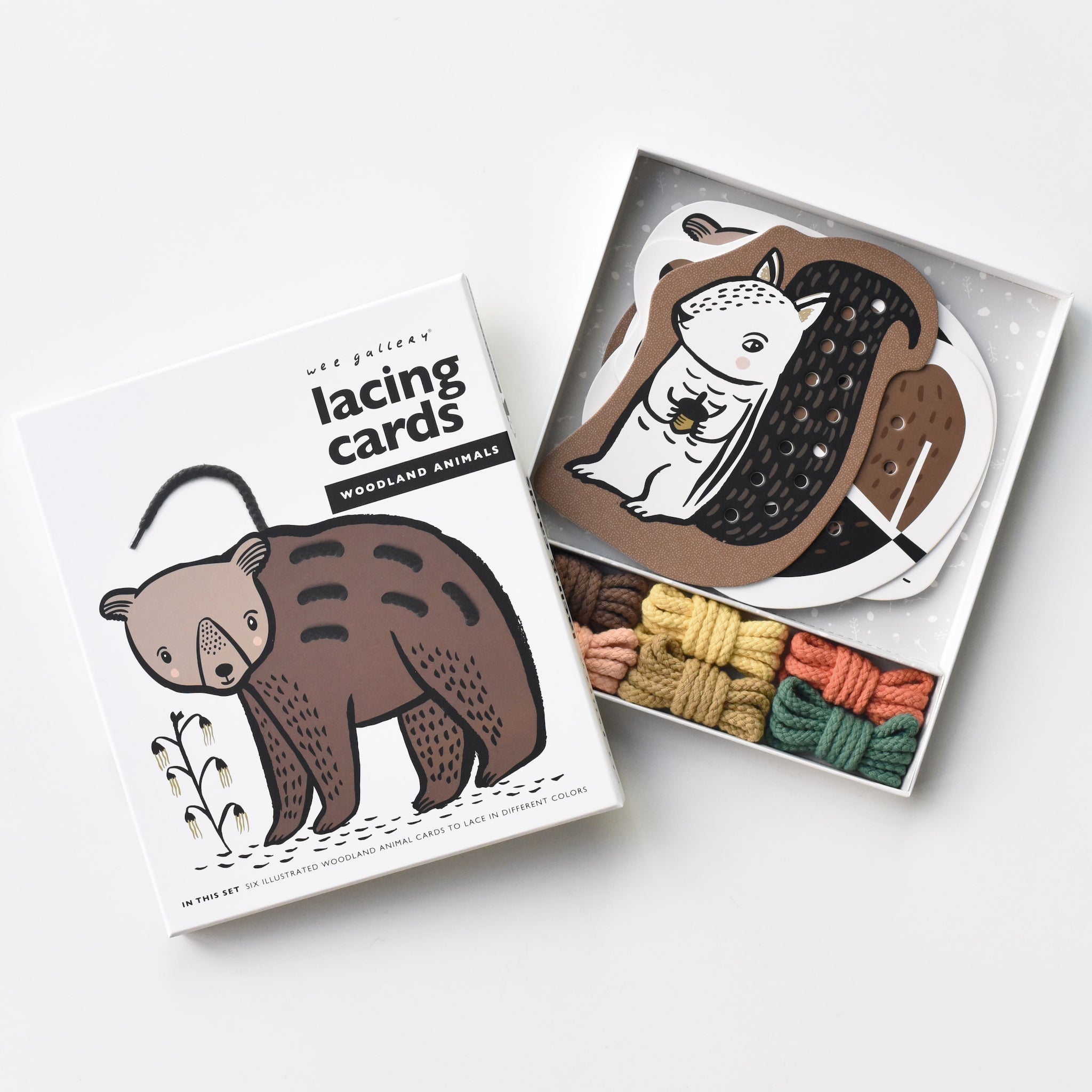 Lacing Cards - Woodland Animals Wee Gallery   