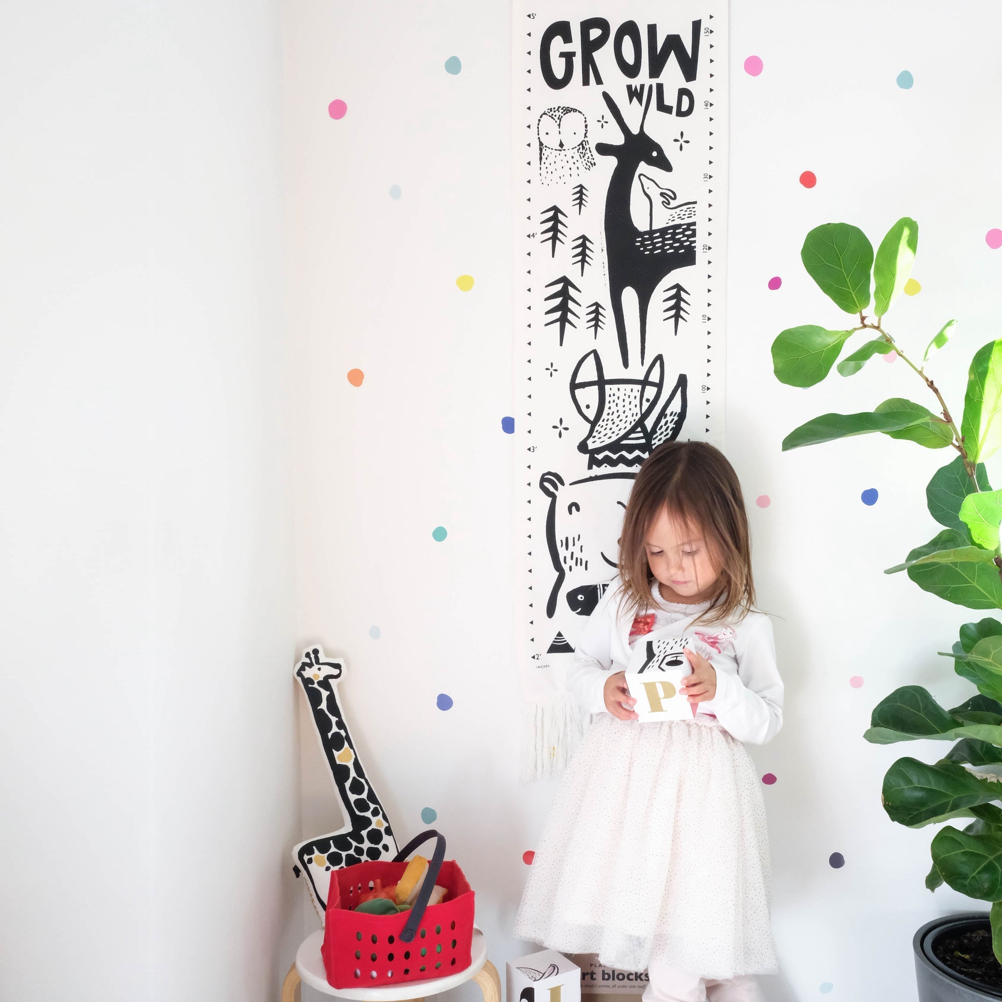 Canvas Growth Chart - Woodland Wee Gallery   