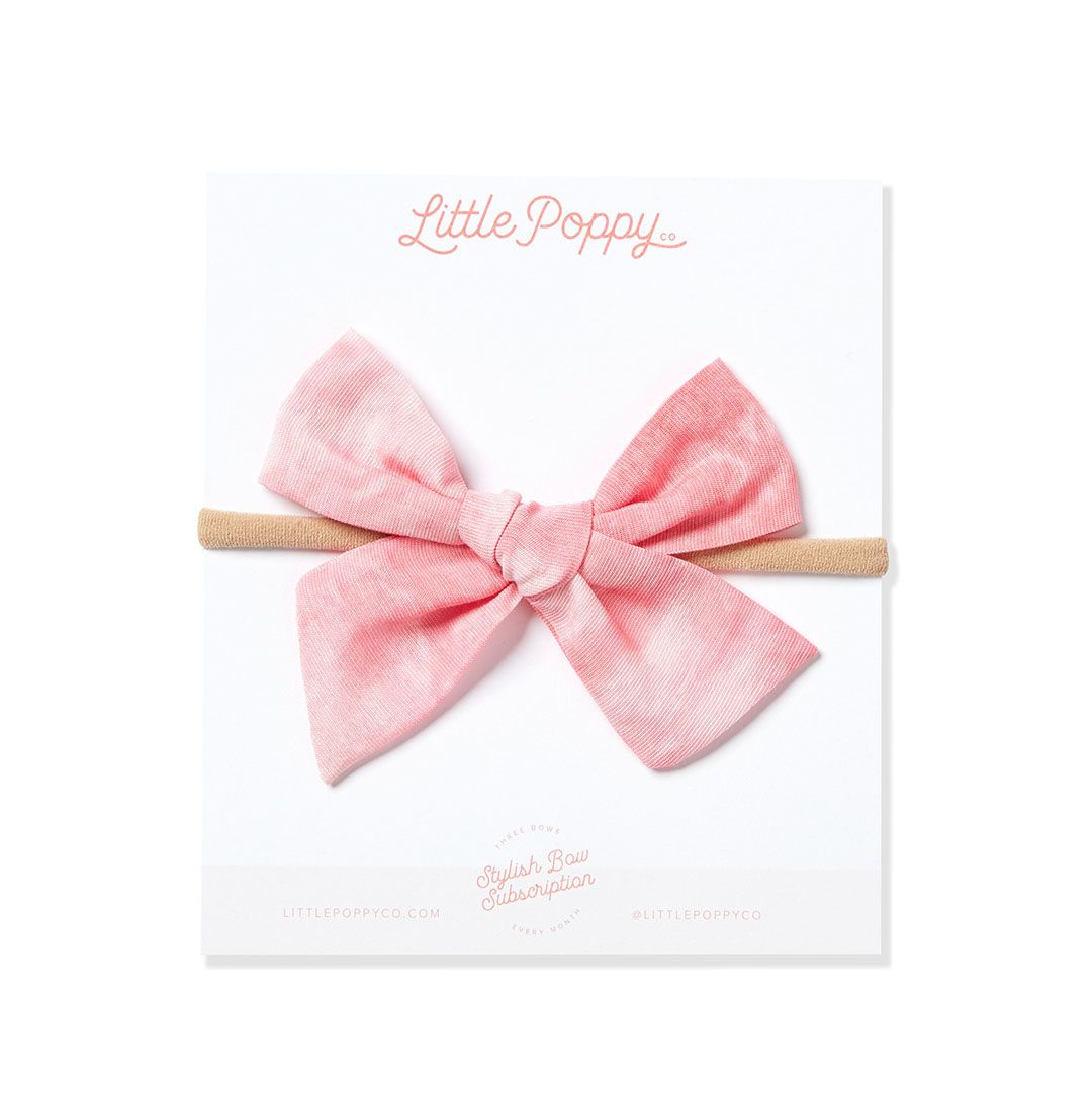 Tie Dye Birthday Headband Bow Little Poppy Co.   